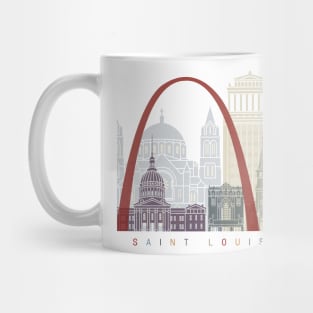St Louis skyline poster Mug